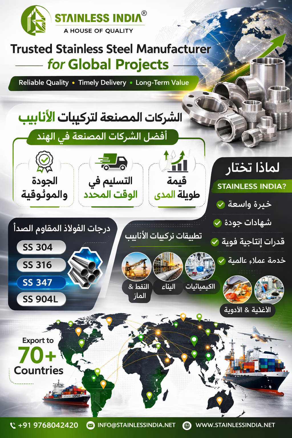 High Temperature SS 347H Pipe Fittings